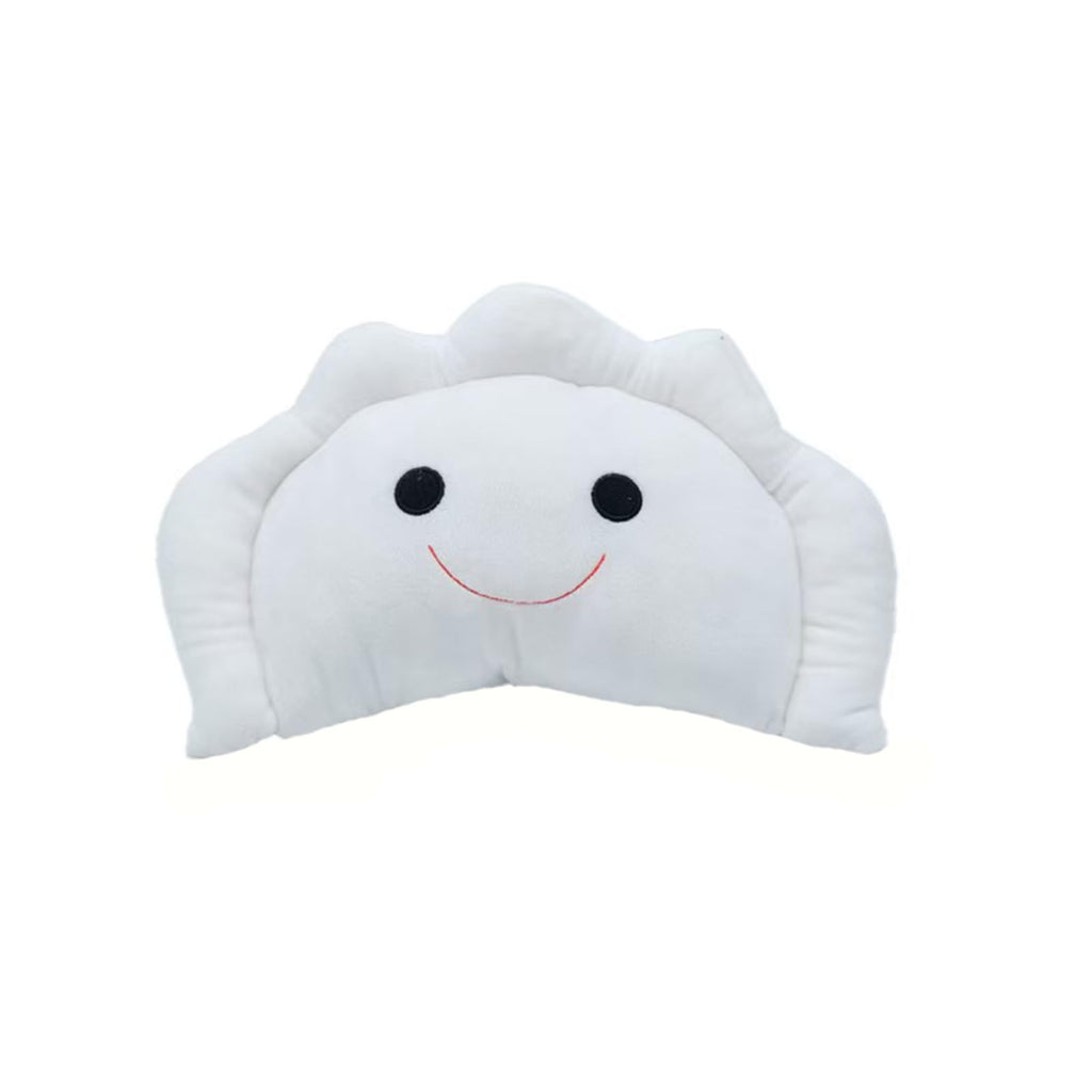 Pierogi Plush Pillow 15.5 inch Cute Dumpling Stuffed Animal Food Shaped Plushies Toys Home Decor Kawaii Gifts for Kids White