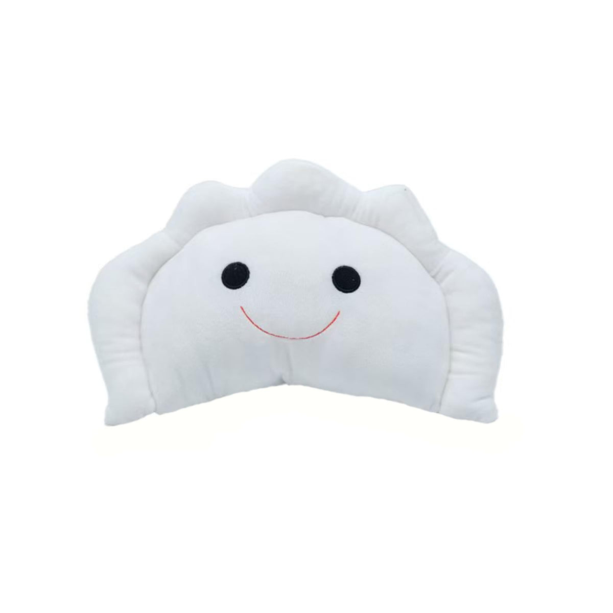 Pierogi Plush Pillow 15.5 inch Cute Dumpling Stuffed Animal Food Shaped Plushies Toys Home Decor Kawaii Gifts for Kids White