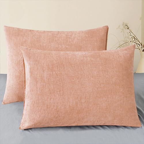 CaliTime Decorative Couch Throw Pillow Covers 18 X 18 Inches Medium Grey
