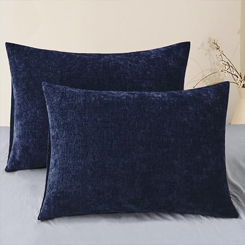 CaliTime Decorative Couch Throw Pillow Covers 18 X 18 Inches Medium Grey