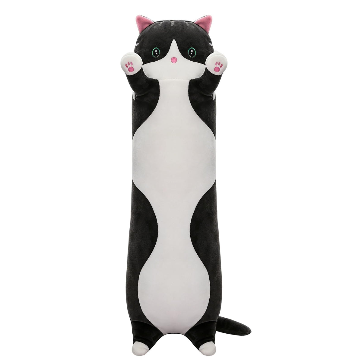 Cute Long Cat Plush Body Pillow, Soft Stuffed Animals 19.7 Inch