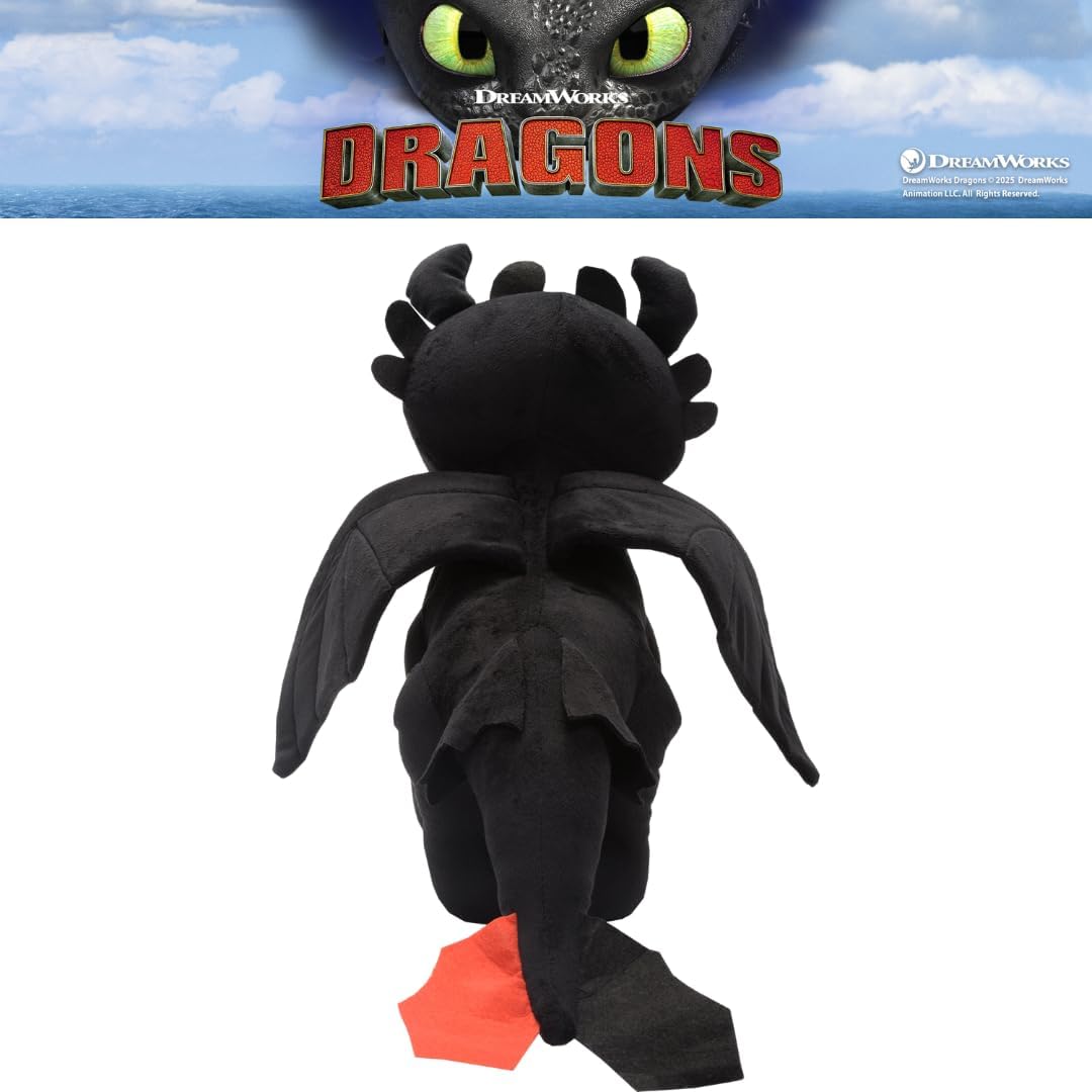 How To Train Your Dragon Toothless Bedding Super Soft Cozy Cuddle Pillow Buddy, (Officially Licensed Product) By Franco Collectibles