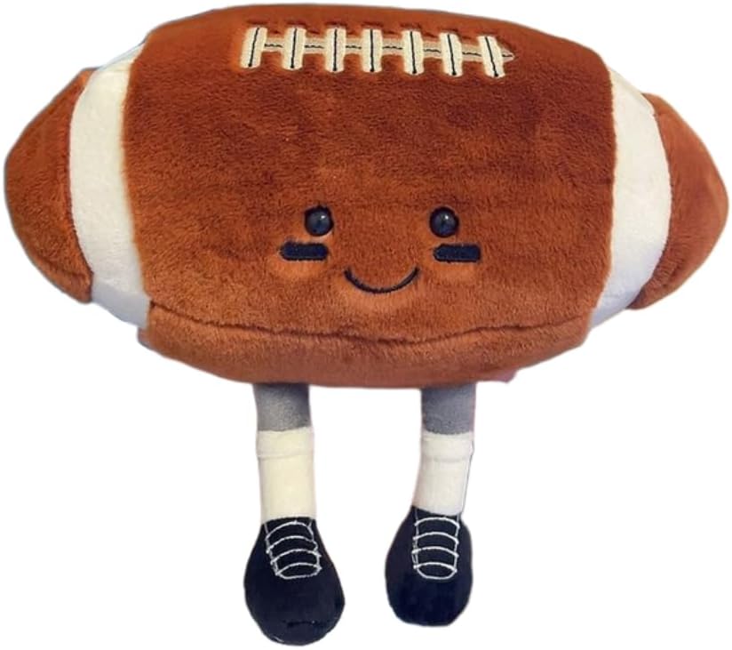 YUDONG 12" Soft Plush Rugby Pillow, Adorable Stuffed Animal Toy
