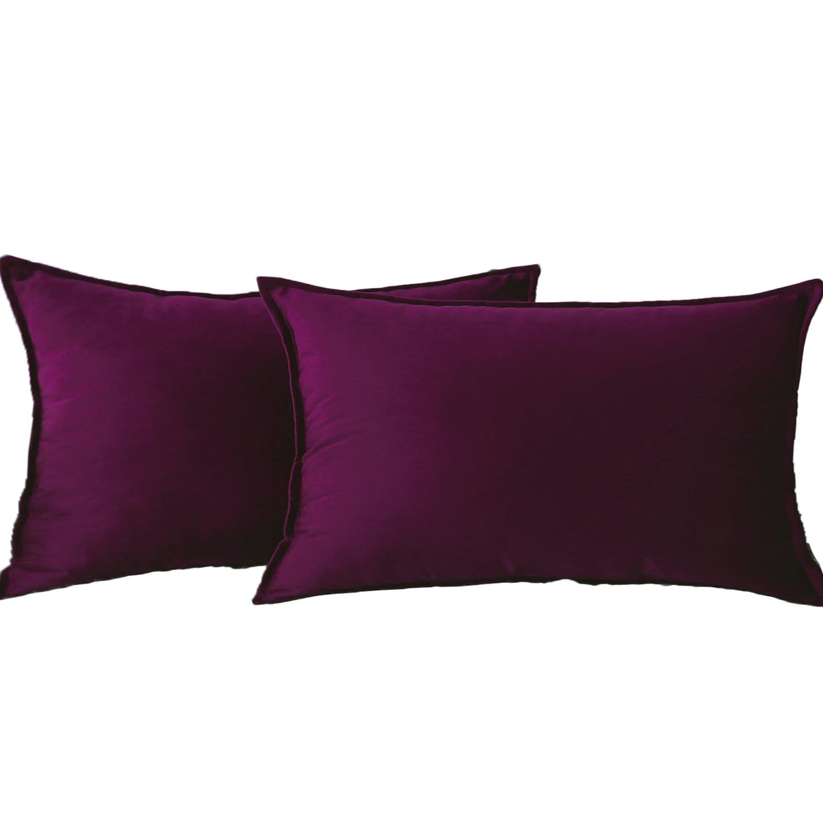 Velvet Navy Blue Throw Pillow Covers 18”x18”Pack of 2 Soft Decorative