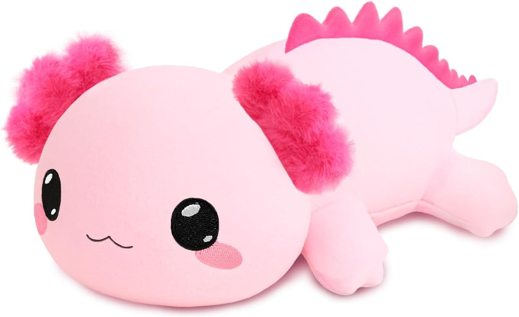 TOYSYM Weighted Stuffed Animals, 1.6 lbs Axolotl Stuffed Animal with Weighted Beads, Cute Plush Toy Pillow Gifts for Adults Kids Boys Girls