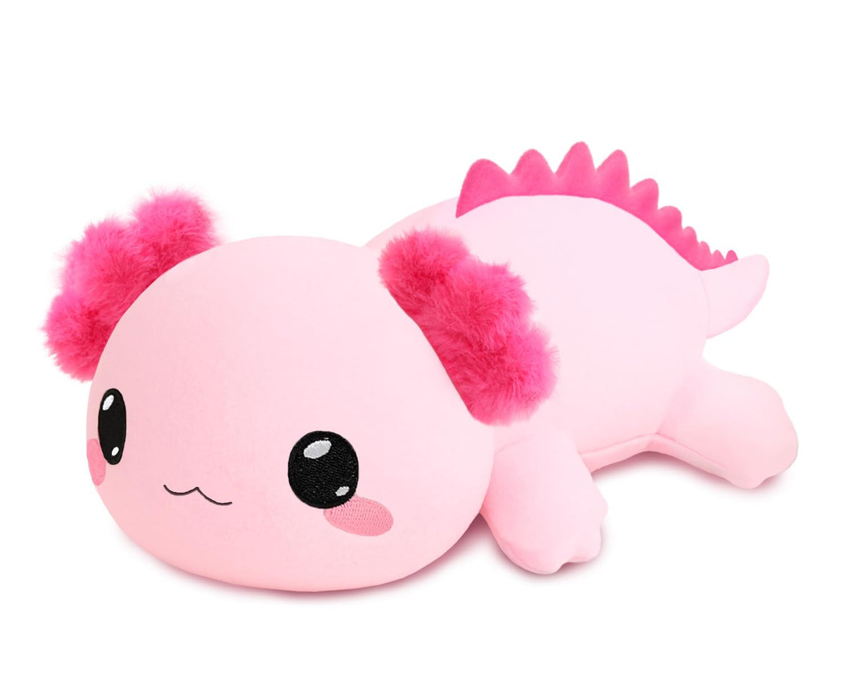 TOYSYM Weighted Stuffed Animals, 1.6 lbs Axolotl Stuffed Animal with Weighted Beads, Cute Plush Toy Pillow Gifts for Adults Kids Boys Girls