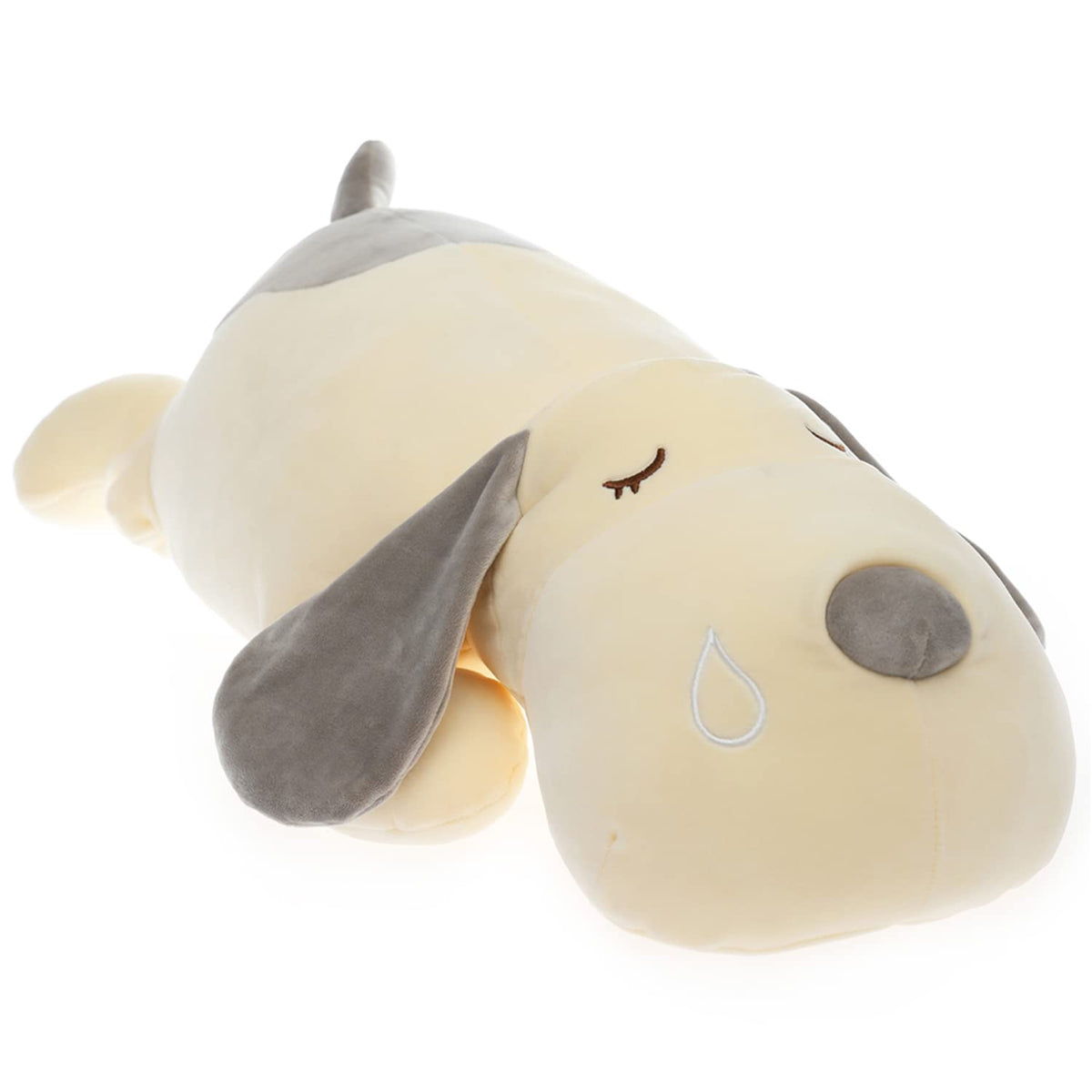 ERDAO Dog Plush Pillow, Soft Stuffed Animals Toy Dog Plushie Body Pillow Gifts for Kids Girls Boys (Brown, 17.7 inch)