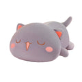 FUYU Cat Stuffed Animals, Soft Cat Plush Pillow Kawaii Kitten Stuffed Animal Toy Gifts for Kids Boys Girls Room Decor (White Round Eyes,15in/37cm)