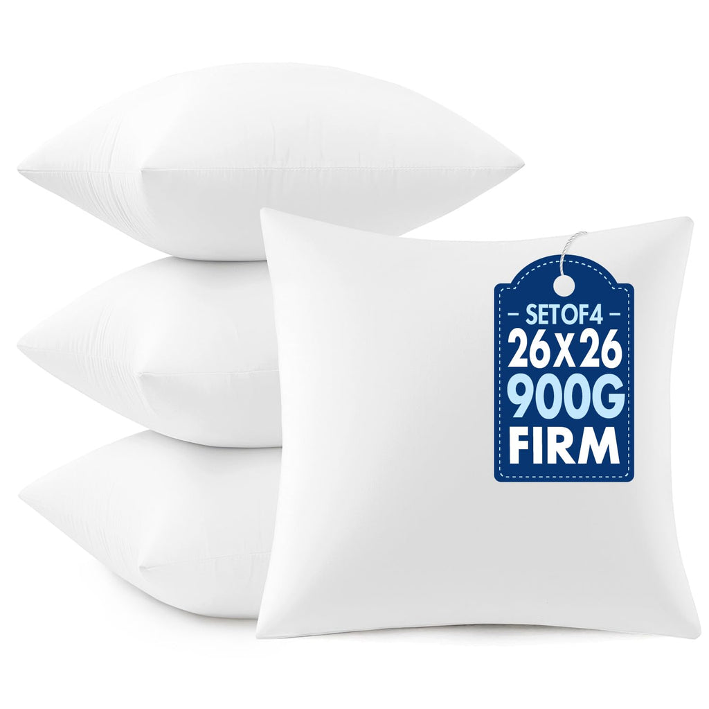 MIULEE 18x18 Throw Pillows Inserts 2 Pack, Decorative Pillows for Couch Bed