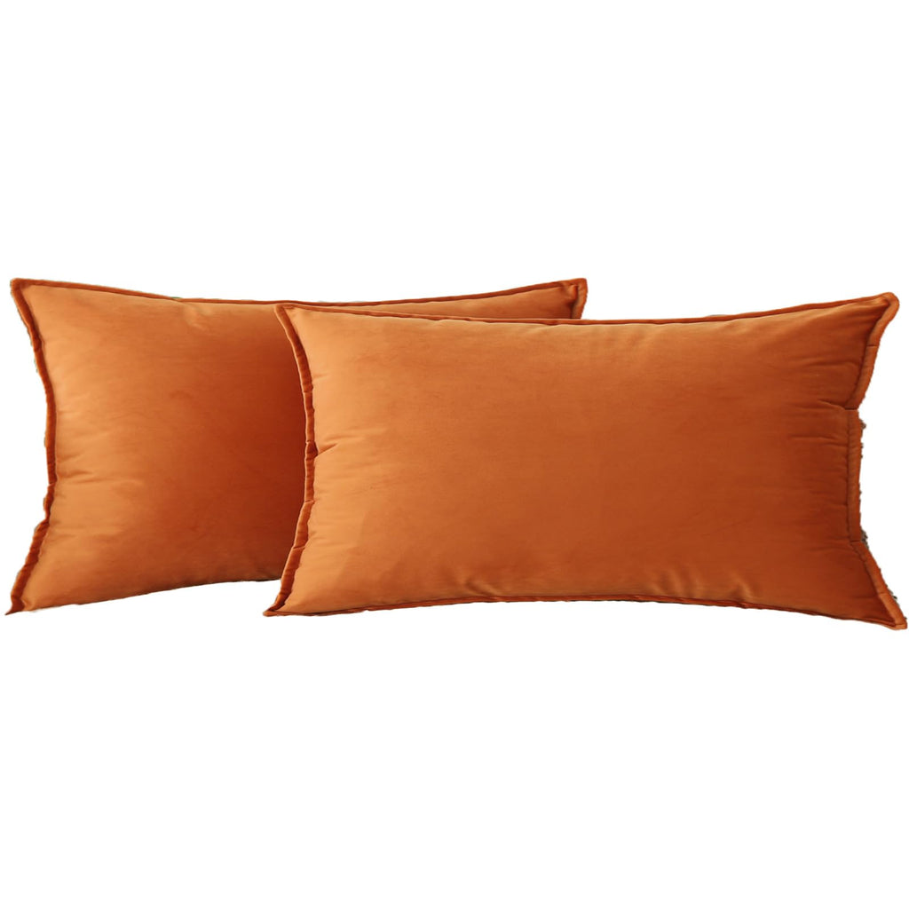 Velvet Navy Blue Throw Pillow Covers 18”x18”Pack of 2 Soft Decorative