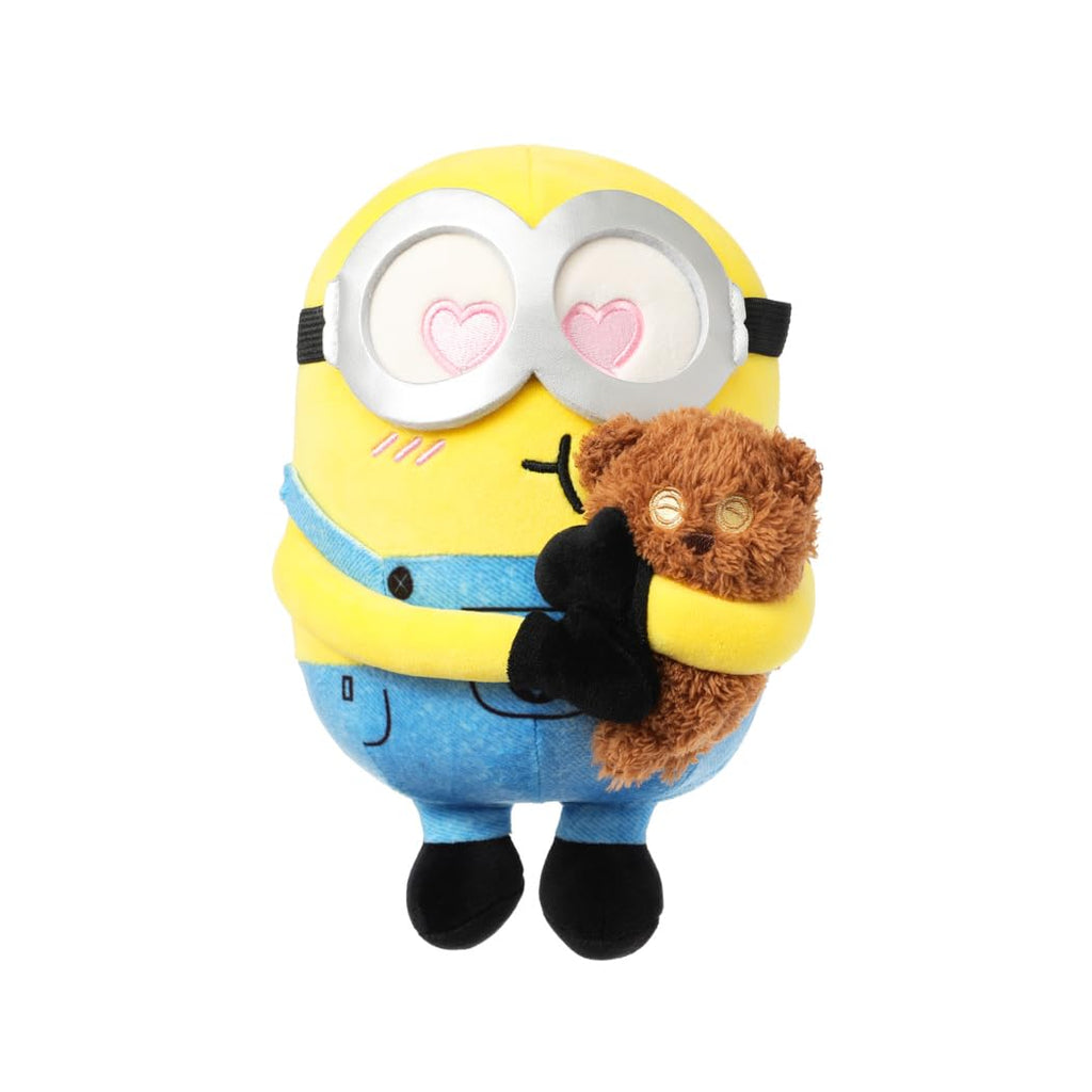 MINISO 10" Minions Stuffed Animals Plush Toys (Kevin) Kawaii Soft Cute Sleeping Plushies Bedding Pillow for Kids Toddler Toys Boys Girls