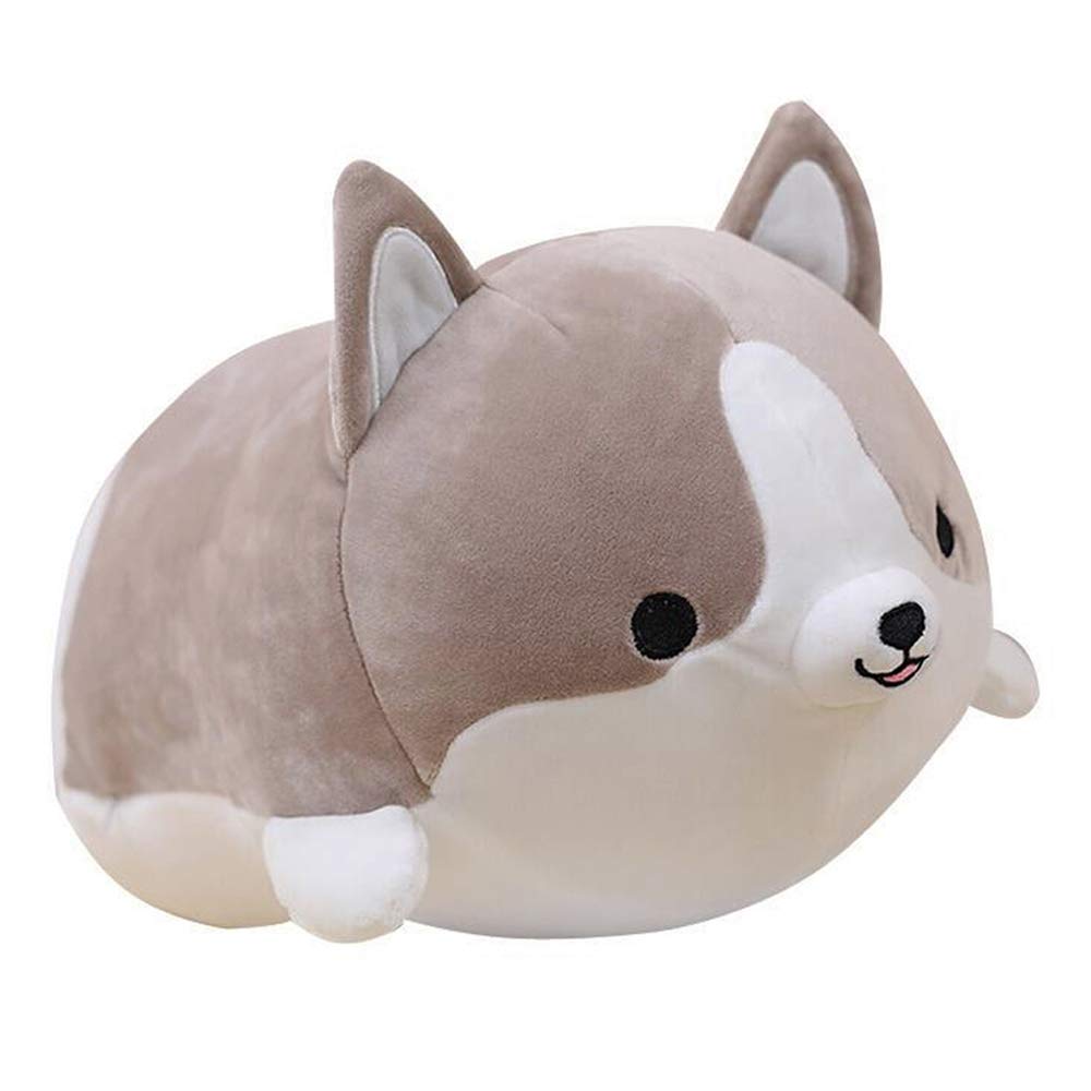 Corgi Dog Plush Pillow, Soft Shiba Inu Corgi Butt Stuffed Animal Toys Gifts for Bed, Valentine, Kids Birthday, Christmas (Brown, 11.8inch)