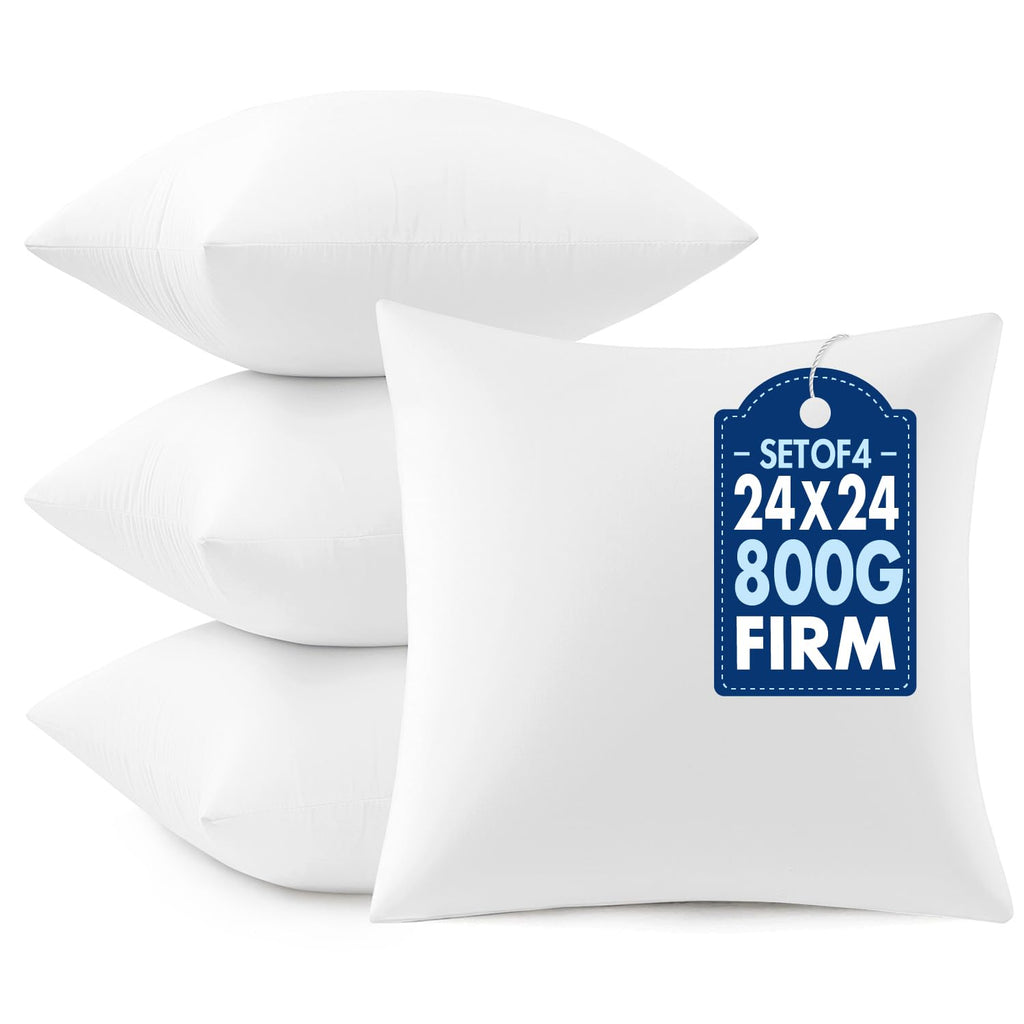 MIULEE 18x18 Throw Pillows Inserts 2 Pack, Decorative Pillows for Couch Bed
