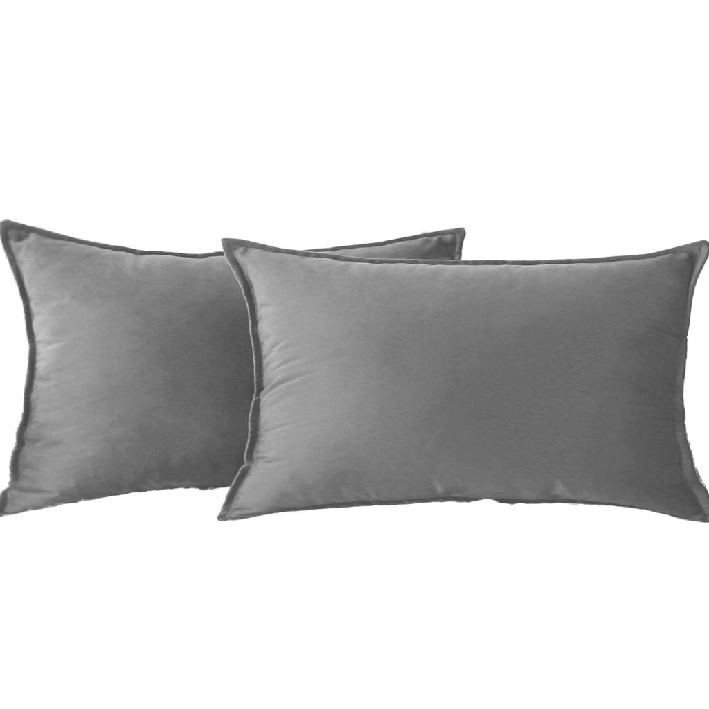 Velvet Navy Blue Throw Pillow Covers 18”x18”Pack of 2 Soft Decorative