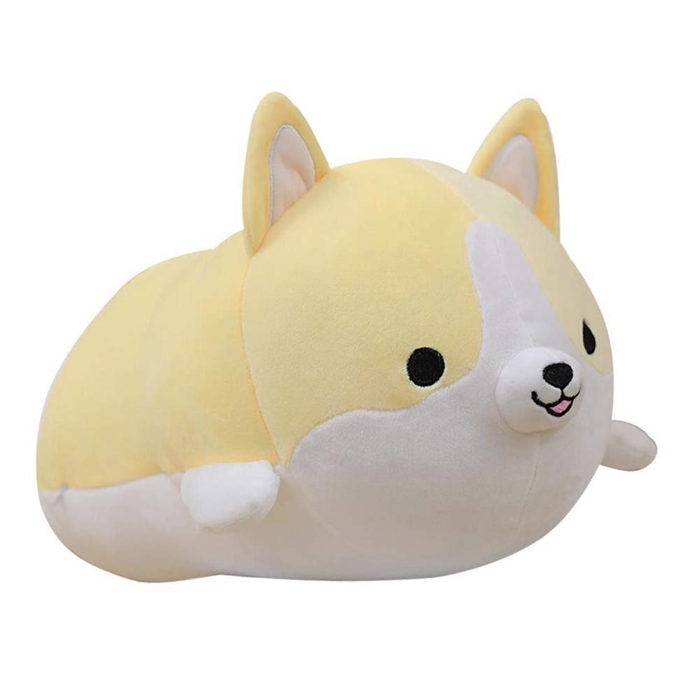 Corgi Dog Plush Pillow, Soft Shiba Inu Corgi Butt Stuffed Animal Toys Gifts for Bed, Valentine, Kids Birthday, Christmas (Brown, 11.8inch)