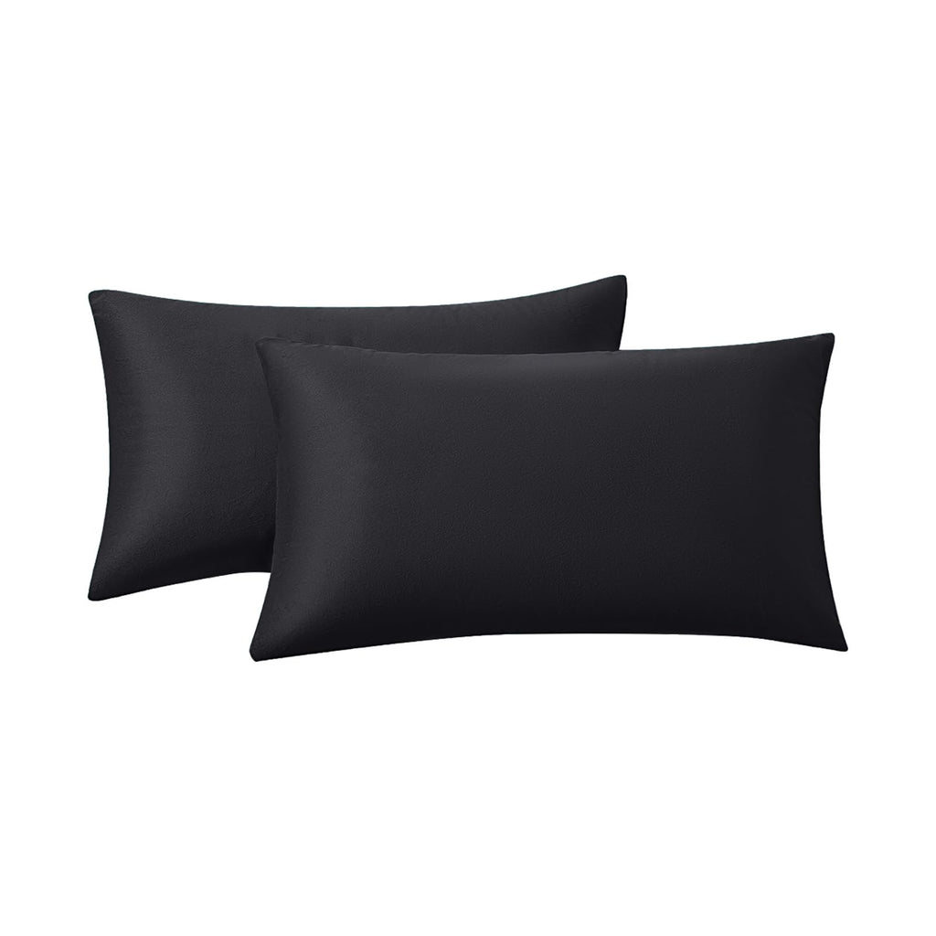 RainRoad Velvet Gray Throw Pillow Covers18x18 Inch,Set of 2