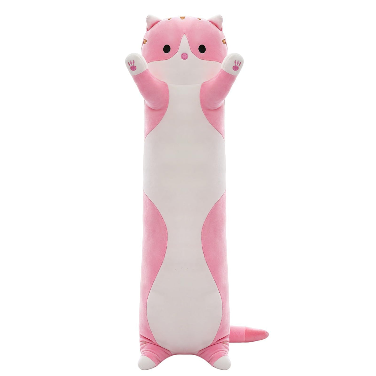 Cute Long Cat Plush Body Pillow, Soft Stuffed Animals 19.7 Inch