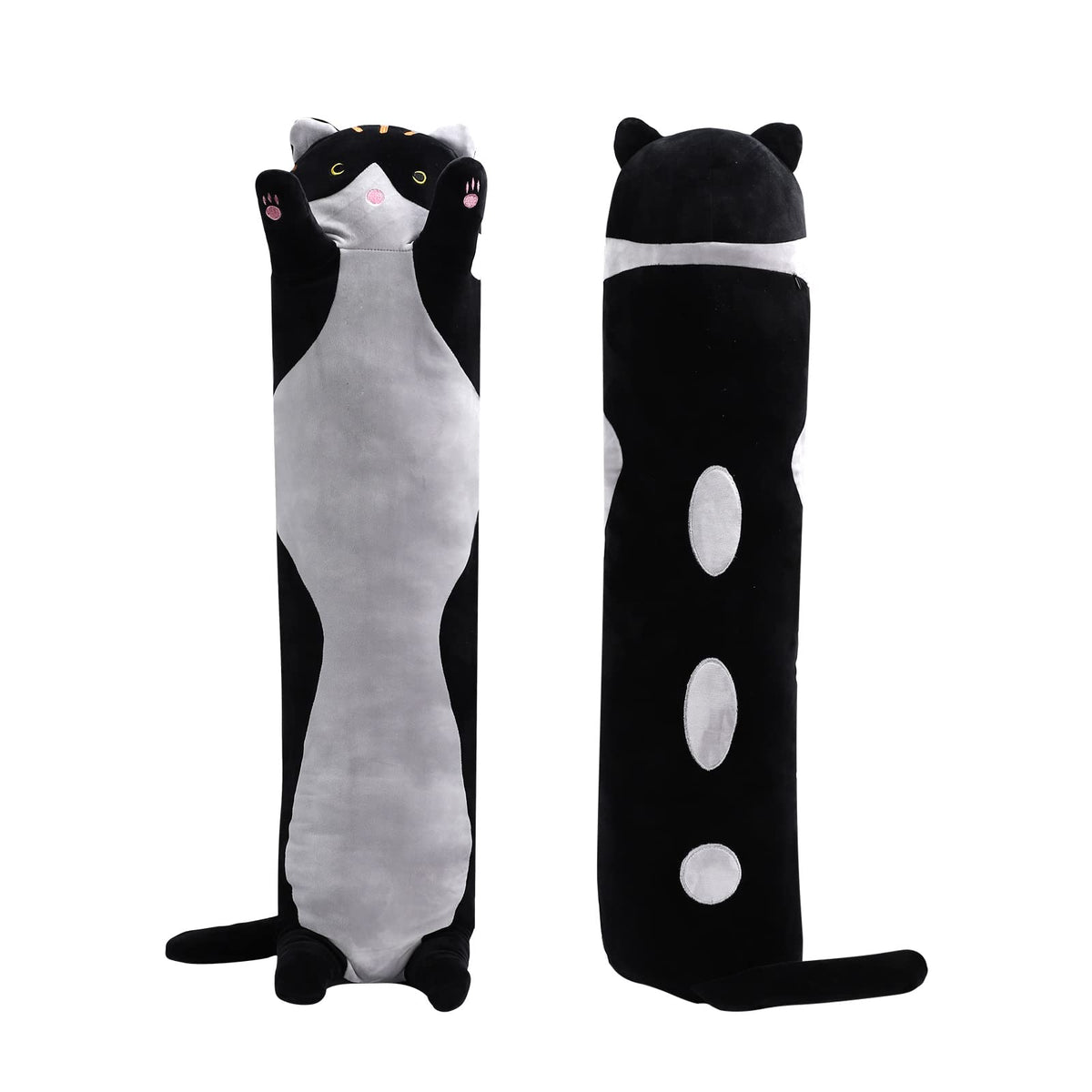 Shangman Long Cat Plush Pillow Stuffed Toy Gift Girlfriend Brown 19.6in