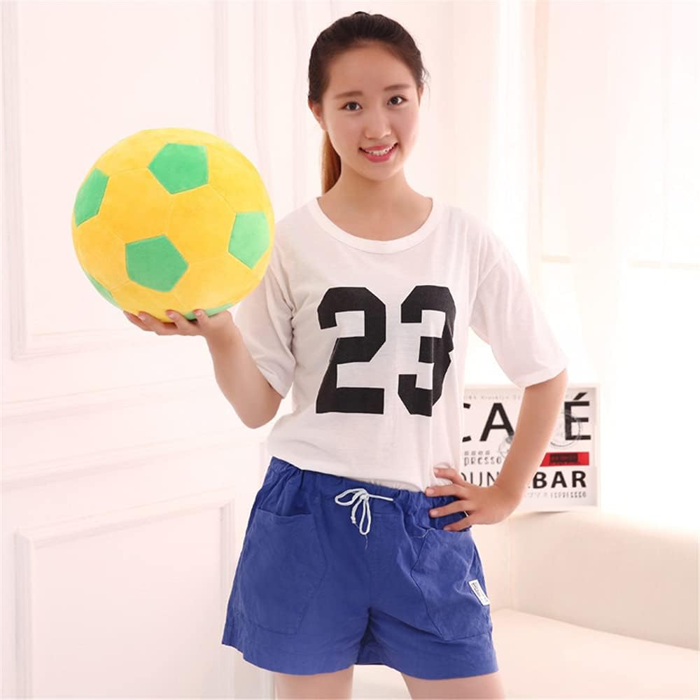 AOQI Soccer Plush Pillow Orange Green 7.8in Kids Toy Birthday Gift