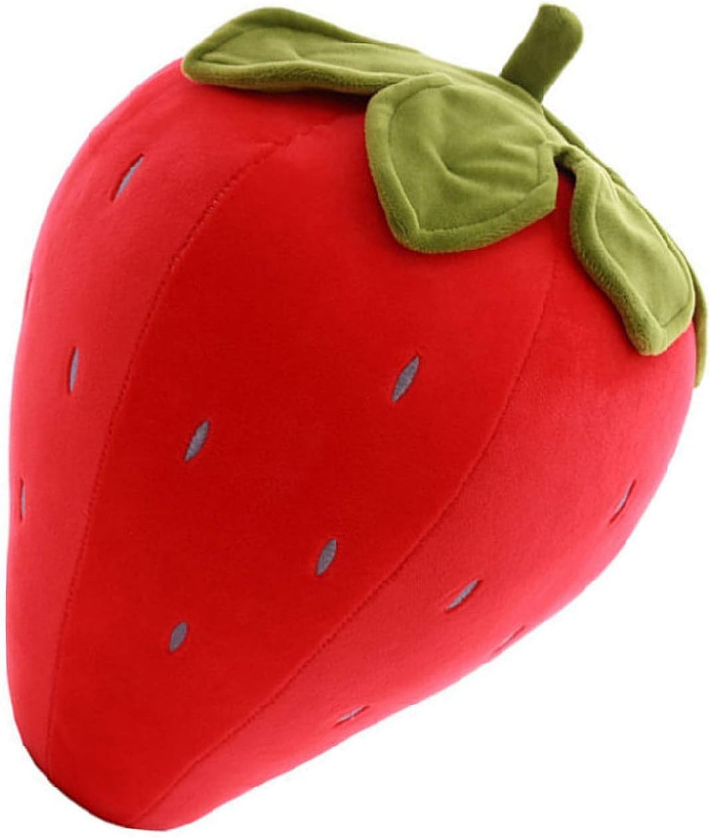 Cute Fruit Kids Pillow Stuffed Strawberry Plush Pillows Super Soft Girls Pillows Cushion Seat for Kids Toys (Red,7.8"/20cm) 1 Count (Pack of 1)
