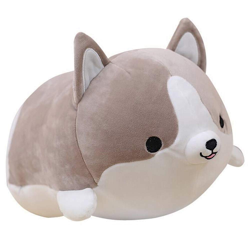 Corgi Dog Plush Pillow, Soft Shiba Inu Corgi Butt Stuffed Animal Toys Gifts for Bed, Valentine, Kids Birthday, Christmas (Brown, 11.8inch)