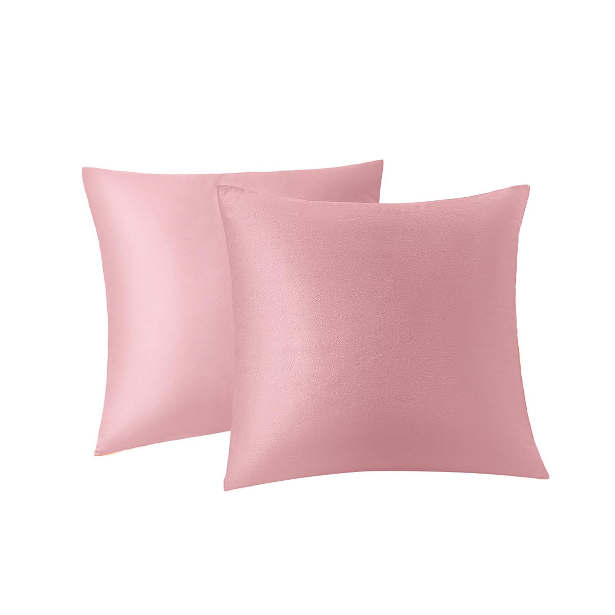 RainRoad Velvet Gray Throw Pillow Covers18x18 Inch,Set of 2