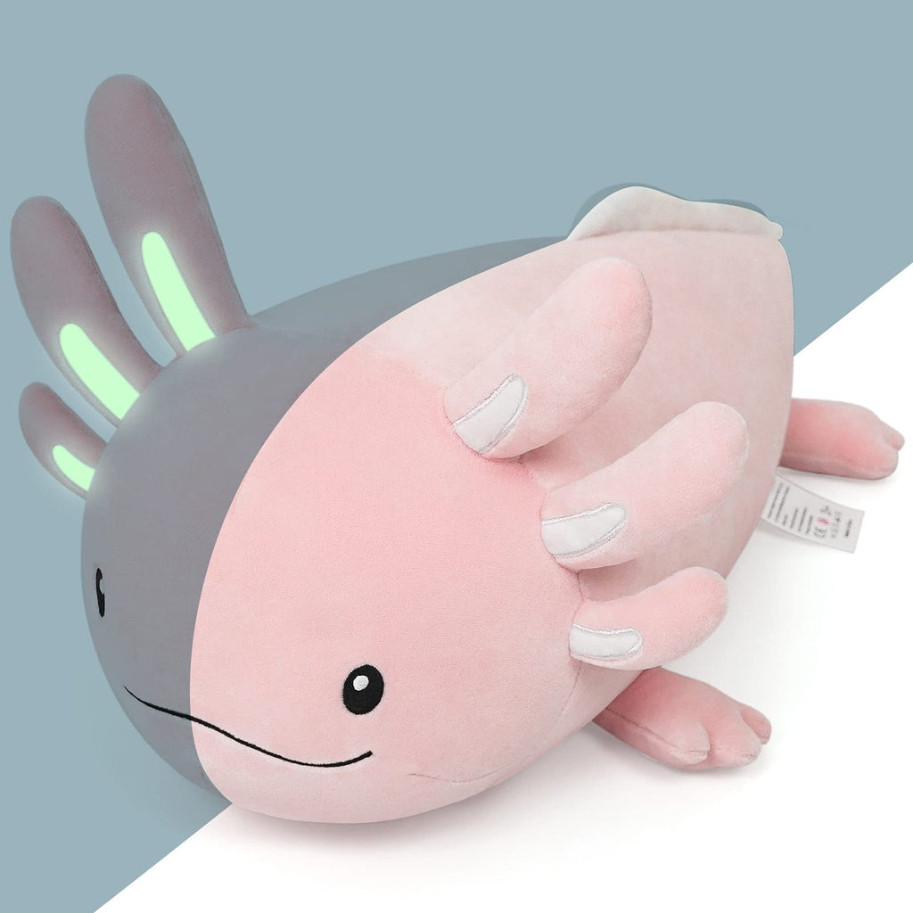 Niuniu Daddy Weighted Stuffed Animals, 25 in 5 lbs, Axolotl Calming Plush