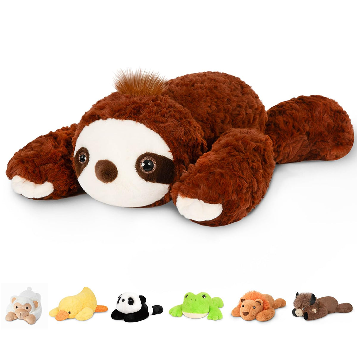 Niuniu Daddy Weighted Stuffed Animals, 25 in 5 lbs, Axolotl Calming Plush
