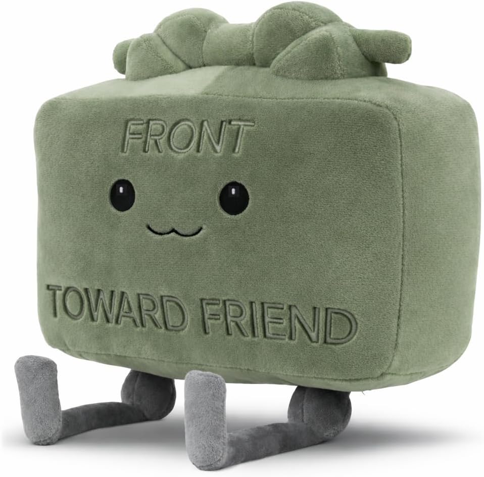 Seymour the Claymore - Friendliest Anti-Personnel Mine Plushie from Battle Buddies™ - Kawaii Pillow Stuffed Clay Cushion Tactical Plush