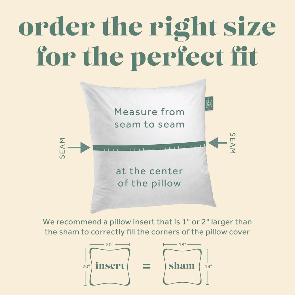 ComfyDown 12x18 Throw Pillow Insert, Down & Feather Fill, 100% Cotton Cover, Made in USA – Premium Soft Decorative Pillow Form Sham Stuffer for Bed, Sofa & Couch