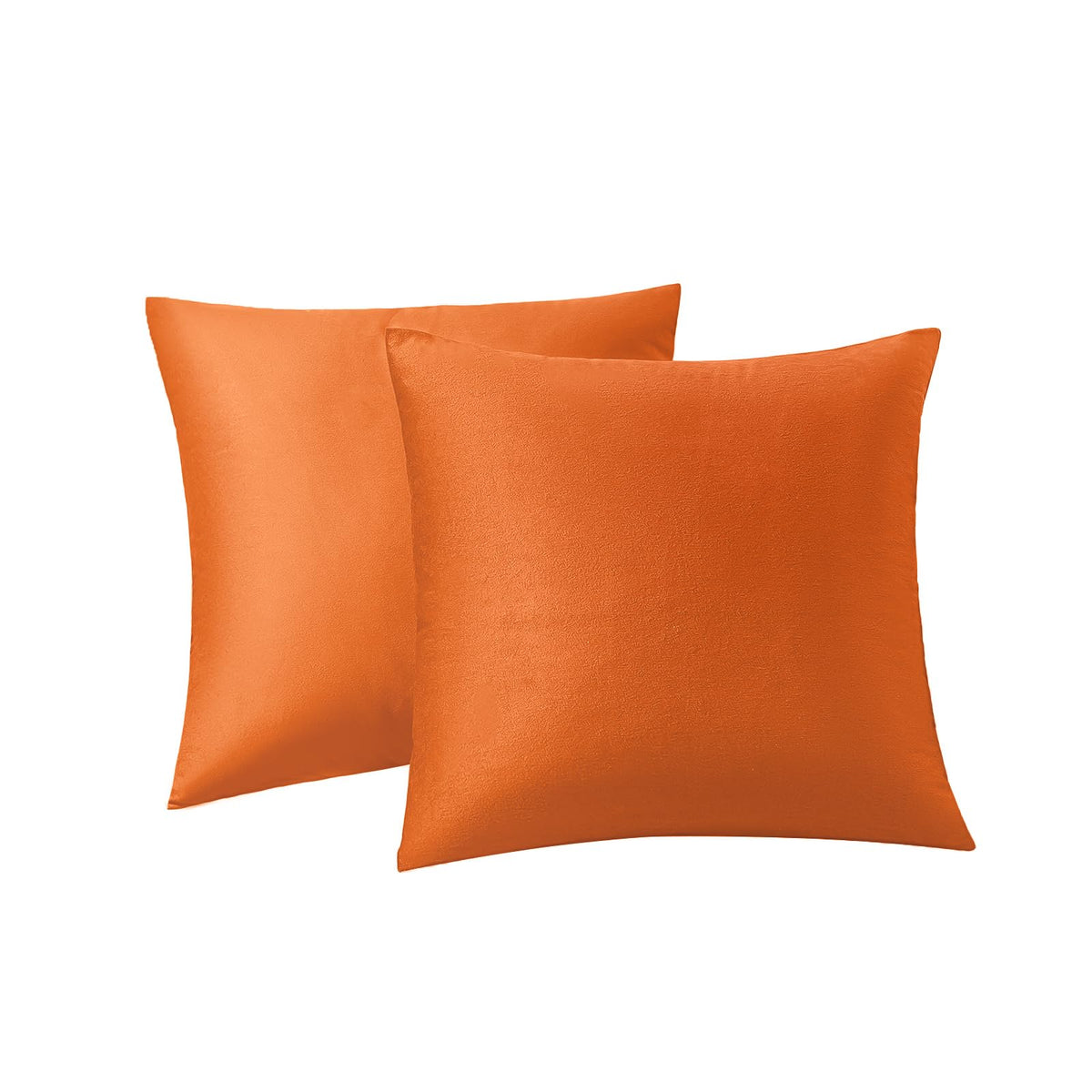 RainRoad Velvet Gray Throw Pillow Covers18x18 Inch,Set of 2