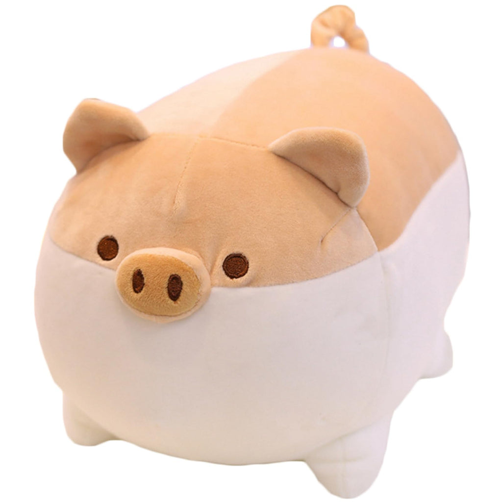 Levenkeness Soft Fat Pig Plush Hugging Pillow,Cute Piggy Stuffed Animal Doll Toy Gifts for Bedding, Kids Birthday, Valentine, Christmas (Pink, 19.7")