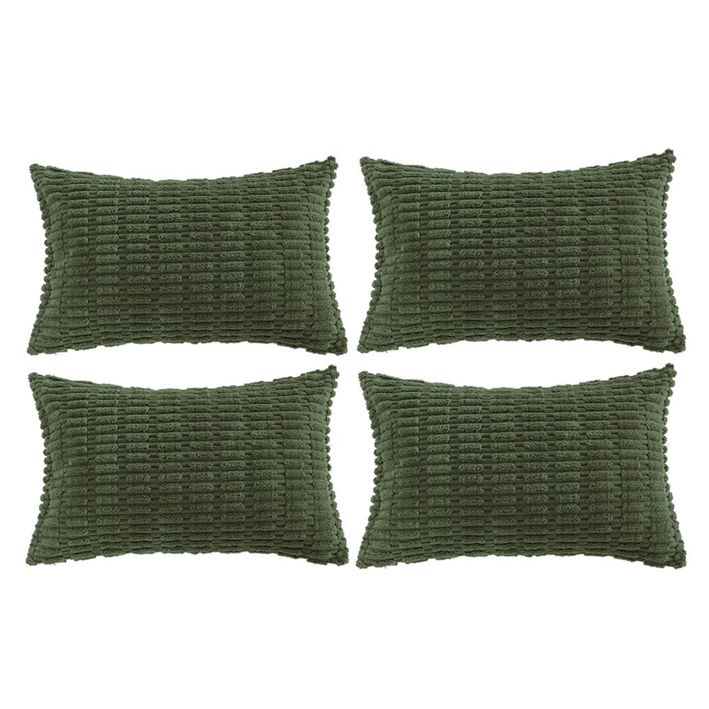 Fancy Homi 4 Packs Decorative Throw Pillow Covers for Living Room Couch Bed, Modern Farmhouse Boho Home Décor Accent Cushion Case, 18" x 18", Neutral