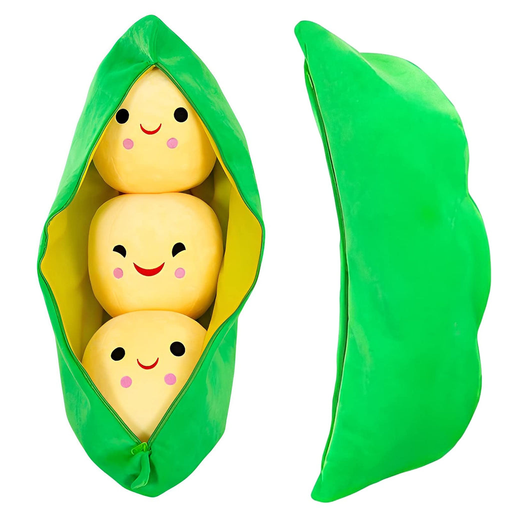 AOQI Peas in A Pod Plush Squishy Hug Pillow Gift Green Beans 15.7in