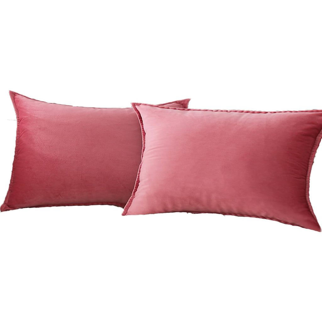 Velvet Navy Blue Throw Pillow Covers 18”x18”Pack of 2 Soft Decorative