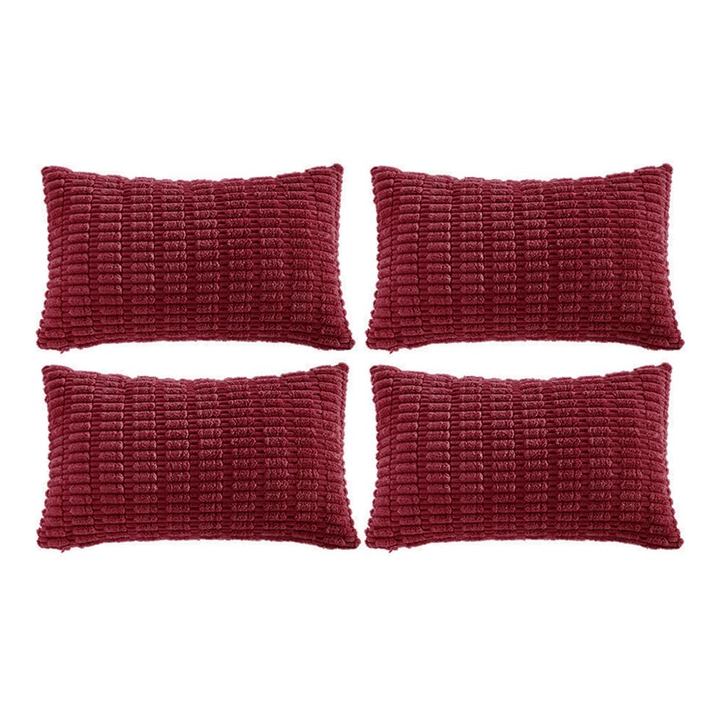 Fancy Homi 4 Packs Decorative Throw Pillow Covers for Living Room Couch Bed, Modern Farmhouse Boho Home Décor Accent Cushion Case, 18" x 18", Neutral