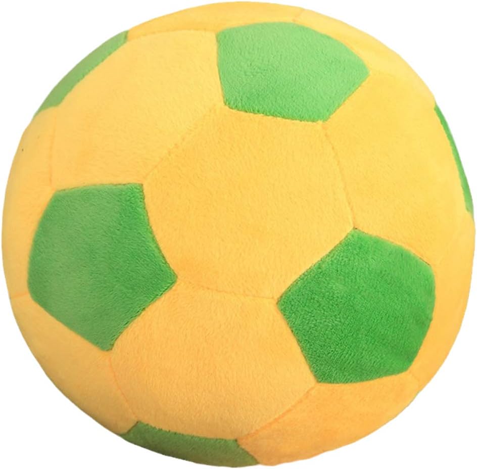 AOQI Soccer Plush Pillow Orange Green 7.8in Kids Toy Birthday Gift