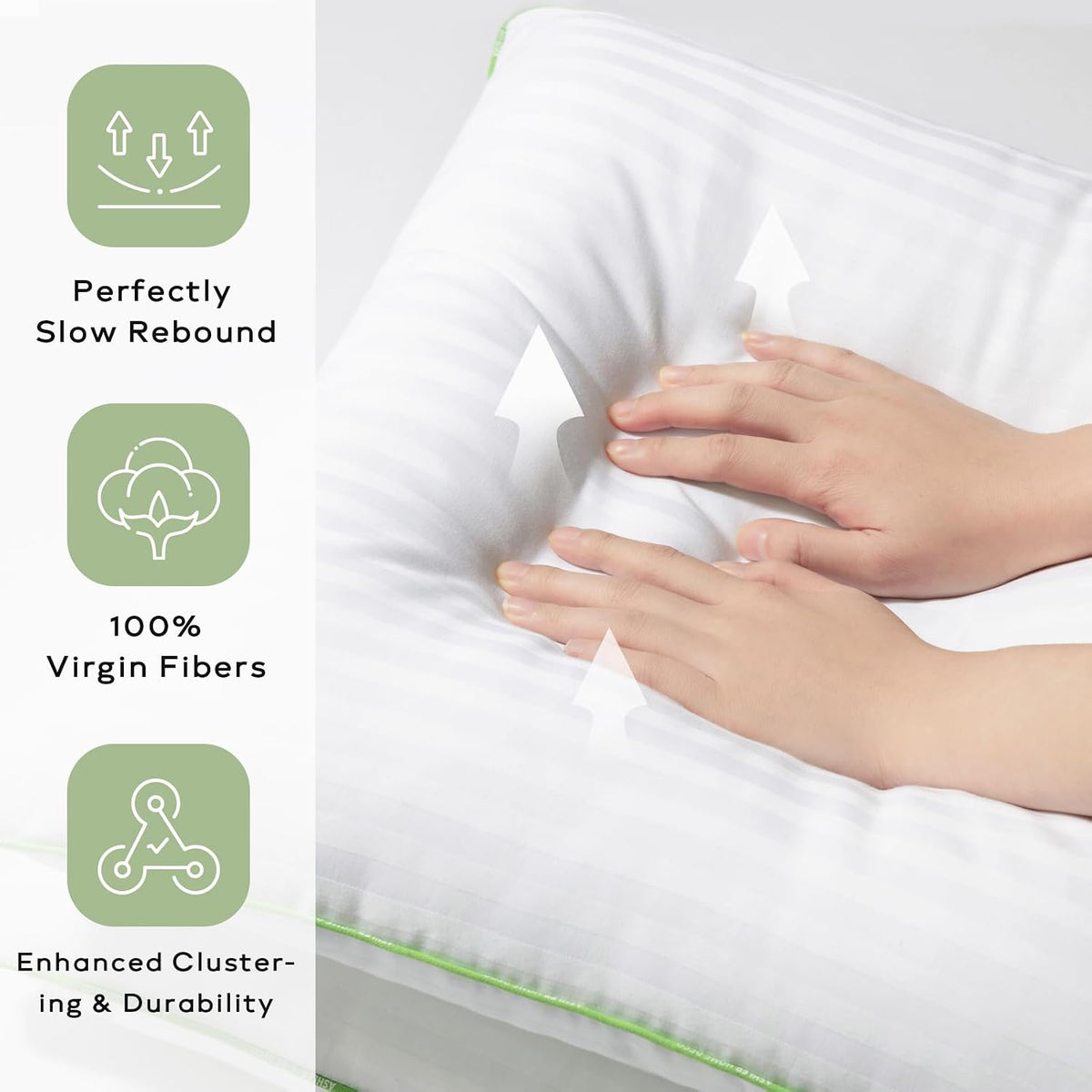 Ashler Synthetic Down Pillow Inserts, 20x20, Set of 2