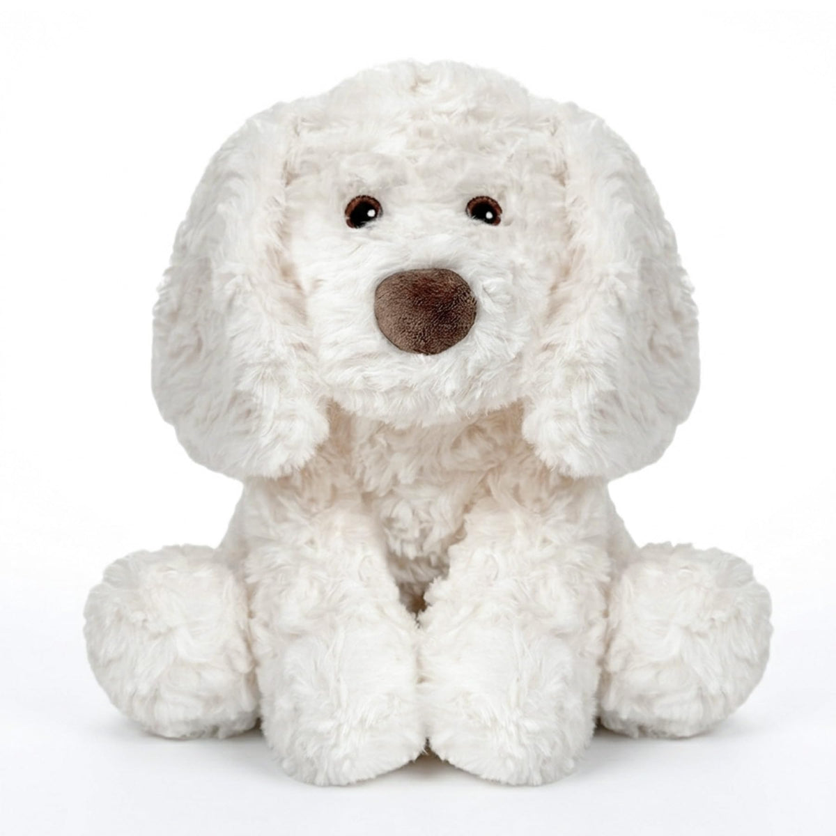 Golden Retriever Stuffed Animal Lying Fluffy Dog Plush Toy Long Hair Puppy Hugging Pillow Sleeping Buddy for Infant Baby Toddler Kids Couch Bed Accents 14 Inch