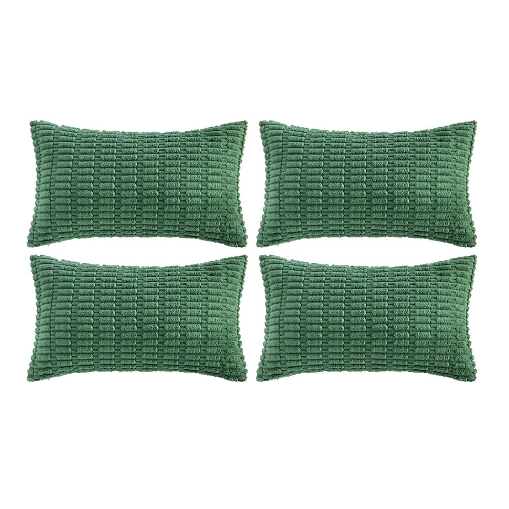 Fancy Homi 4 Packs Decorative Throw Pillow Covers for Living Room Couch Bed, Modern Farmhouse Boho Home Décor Accent Cushion Case, 18" x 18", Neutral