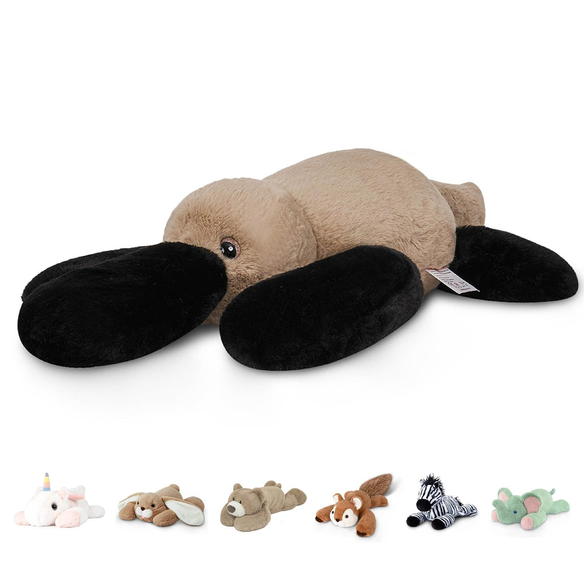 Niuniu Daddy Orange Cat Weighted Stuffed Animals, Plush Toy Pillow for Kids