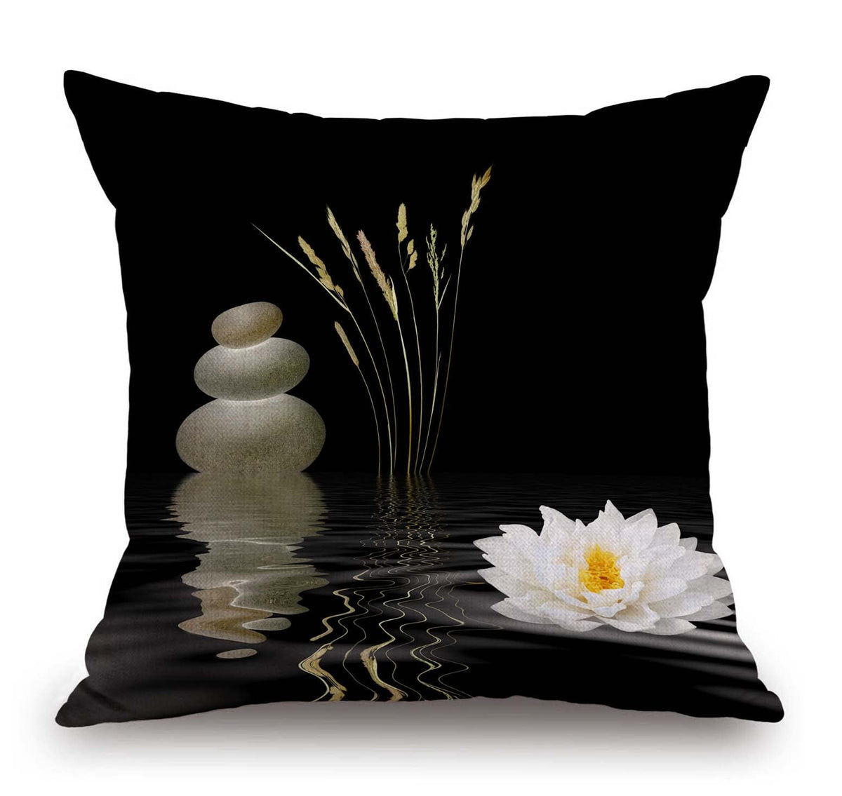TSSOHU Vintage Flowers Pillow Cover Rustic Cotton Linen Decorative Square Throw Pillow Cover 18x18 Inch for Sofa Couch Decoration