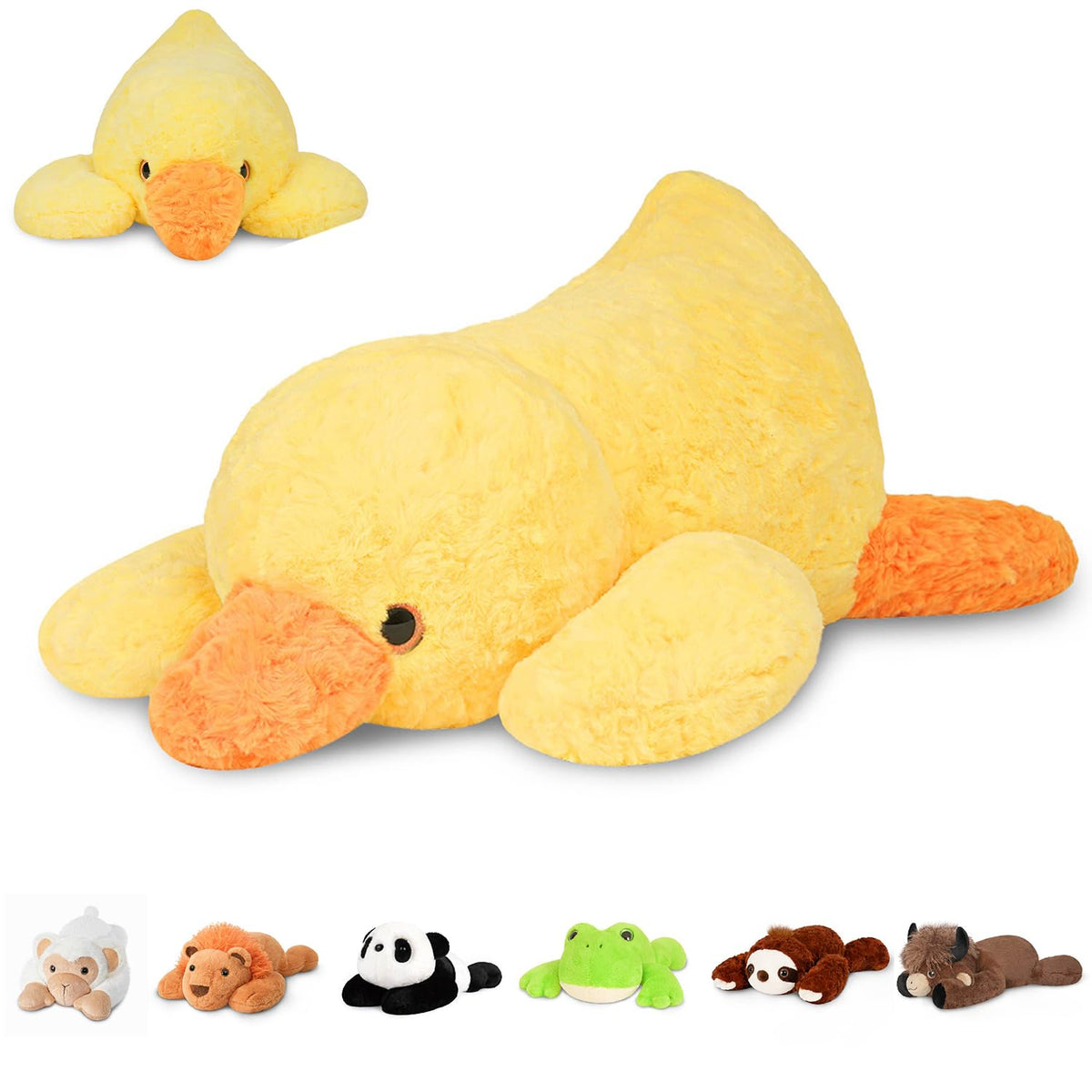 Niuniu Daddy Weighted Stuffed Animals, 25 in 5 lbs, Axolotl Calming Plush