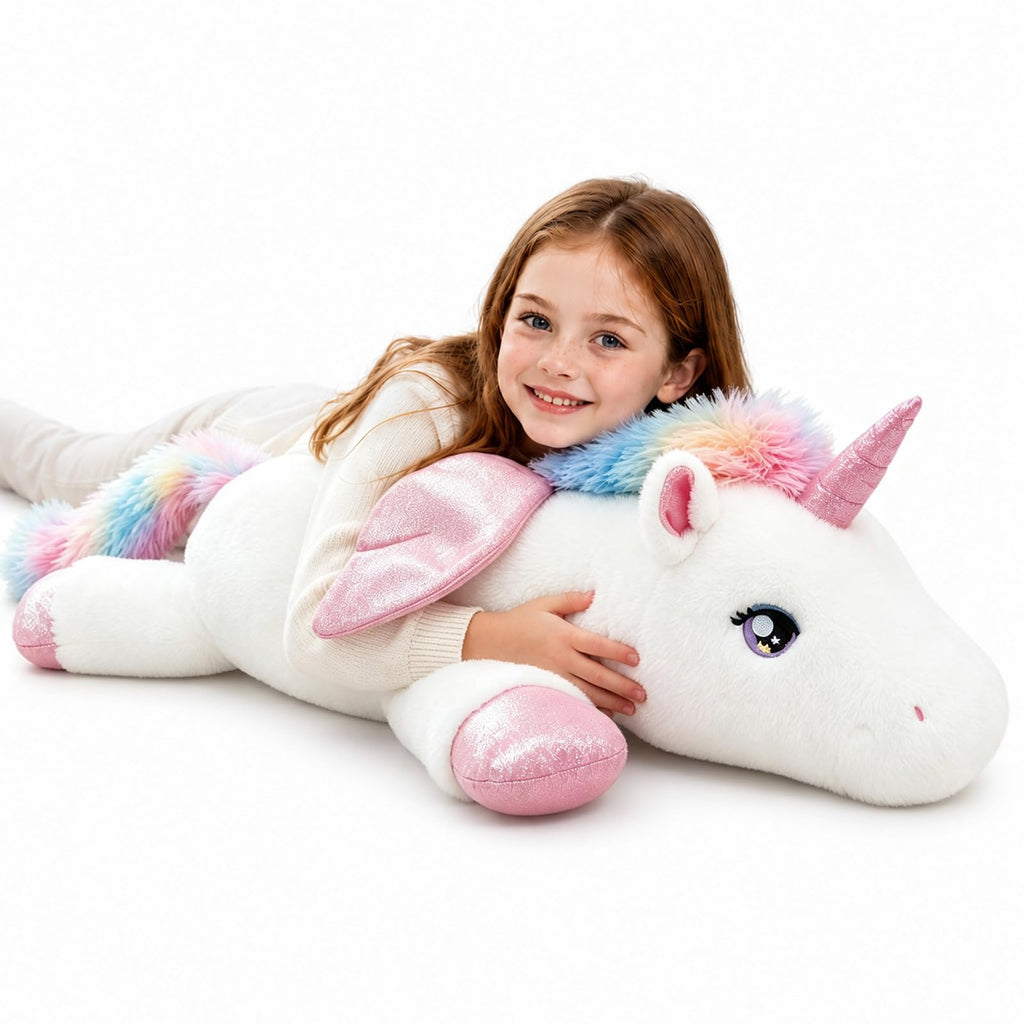 Tianmihou 32 Inch Giant Dinosaur Plush Body Pillow, Cute Long Dinosaur Stuffed Animal, Large Soft Big Dinosaur Plushies Toy, Gifts for Kids Boys Girls Teens Birthday