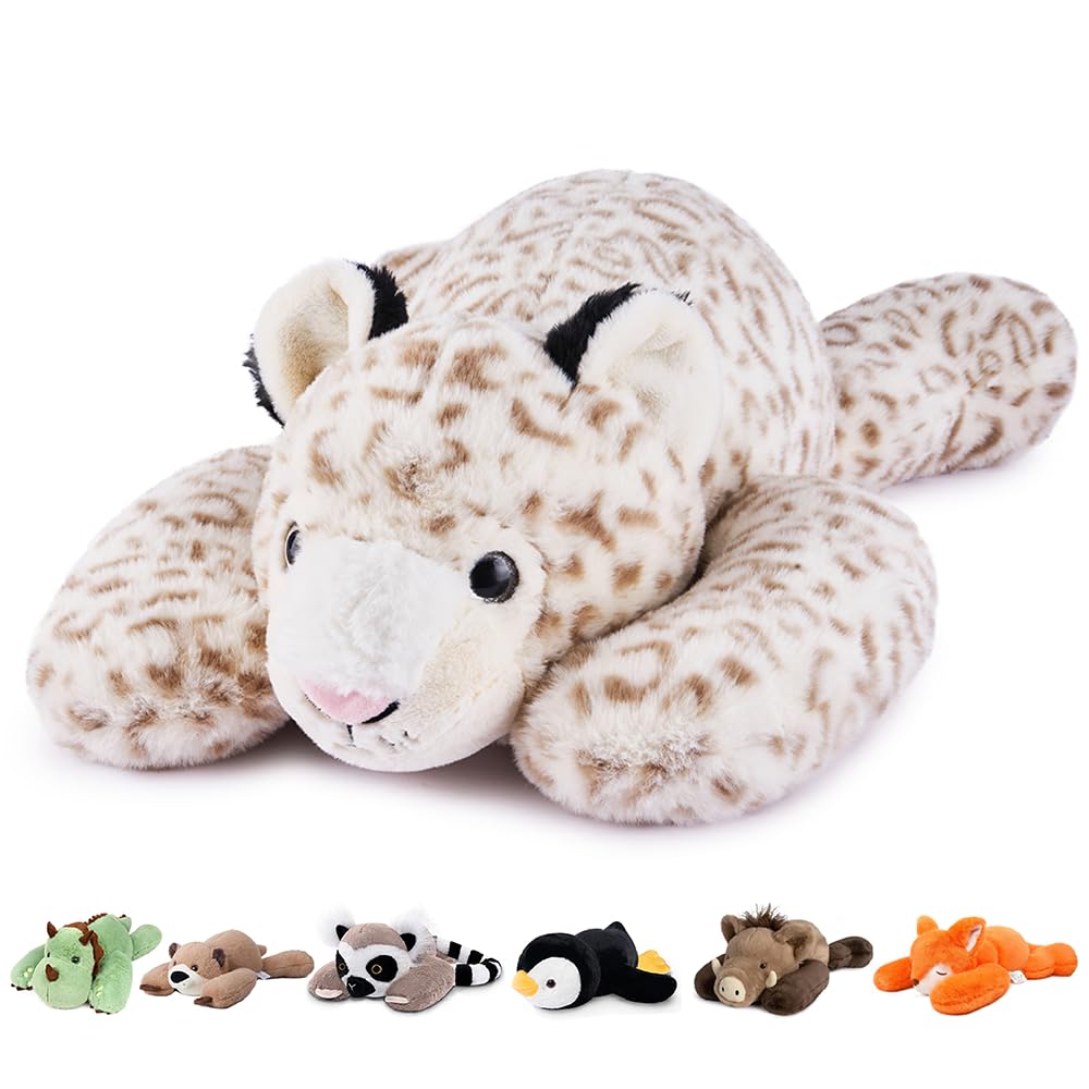 Niuniu Daddy Orange Cat Weighted Stuffed Animals, Plush Toy Pillow for Kids