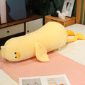 PEACH CAT Long Duck Plush Pillow Cute Duck Stuffed Animal Toy Gift for Kids Girls Boys Yellow 32.2"