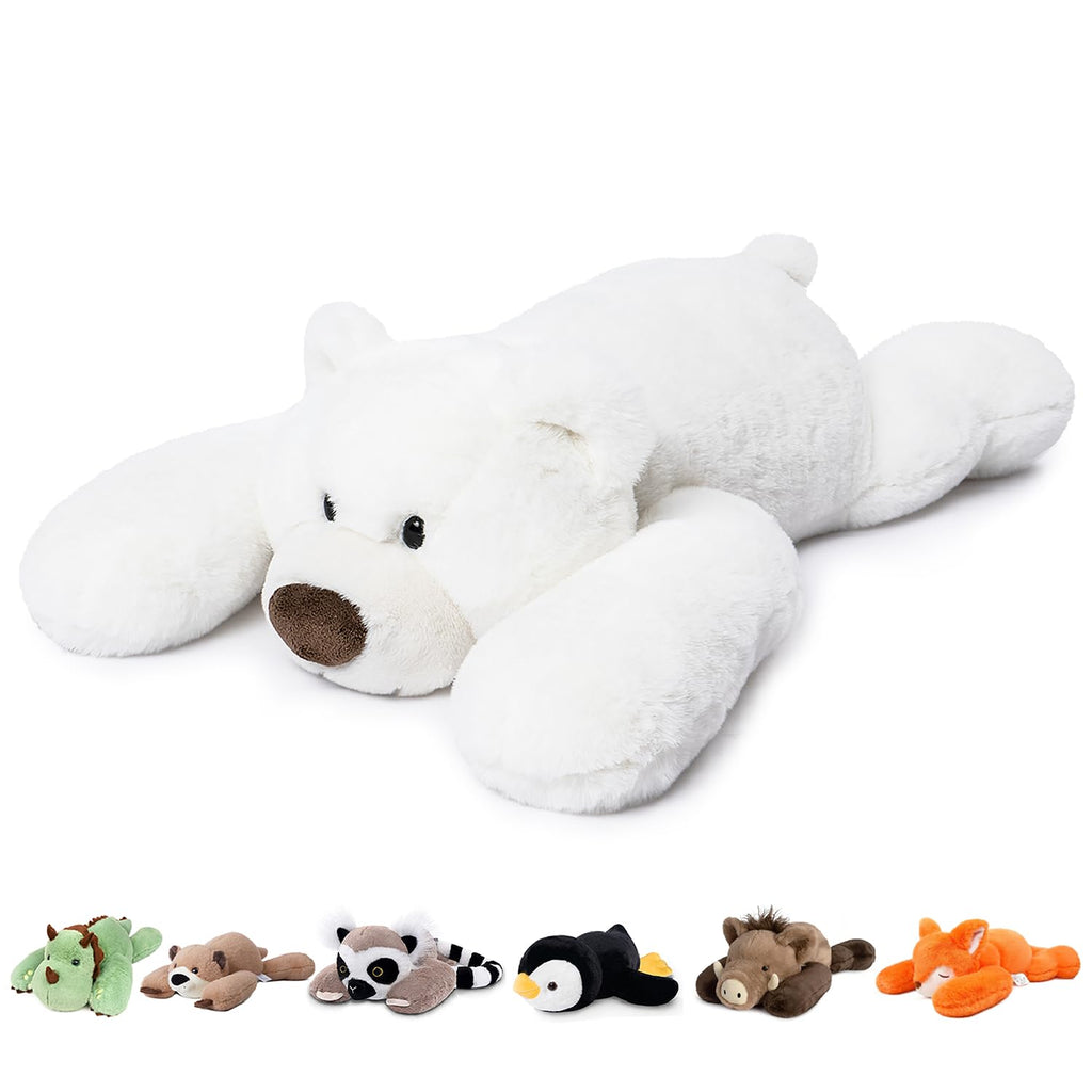 Niuniu Daddy Weighted Stuffed Animals, 25 in 5 lbs, Axolotl Calming Plush