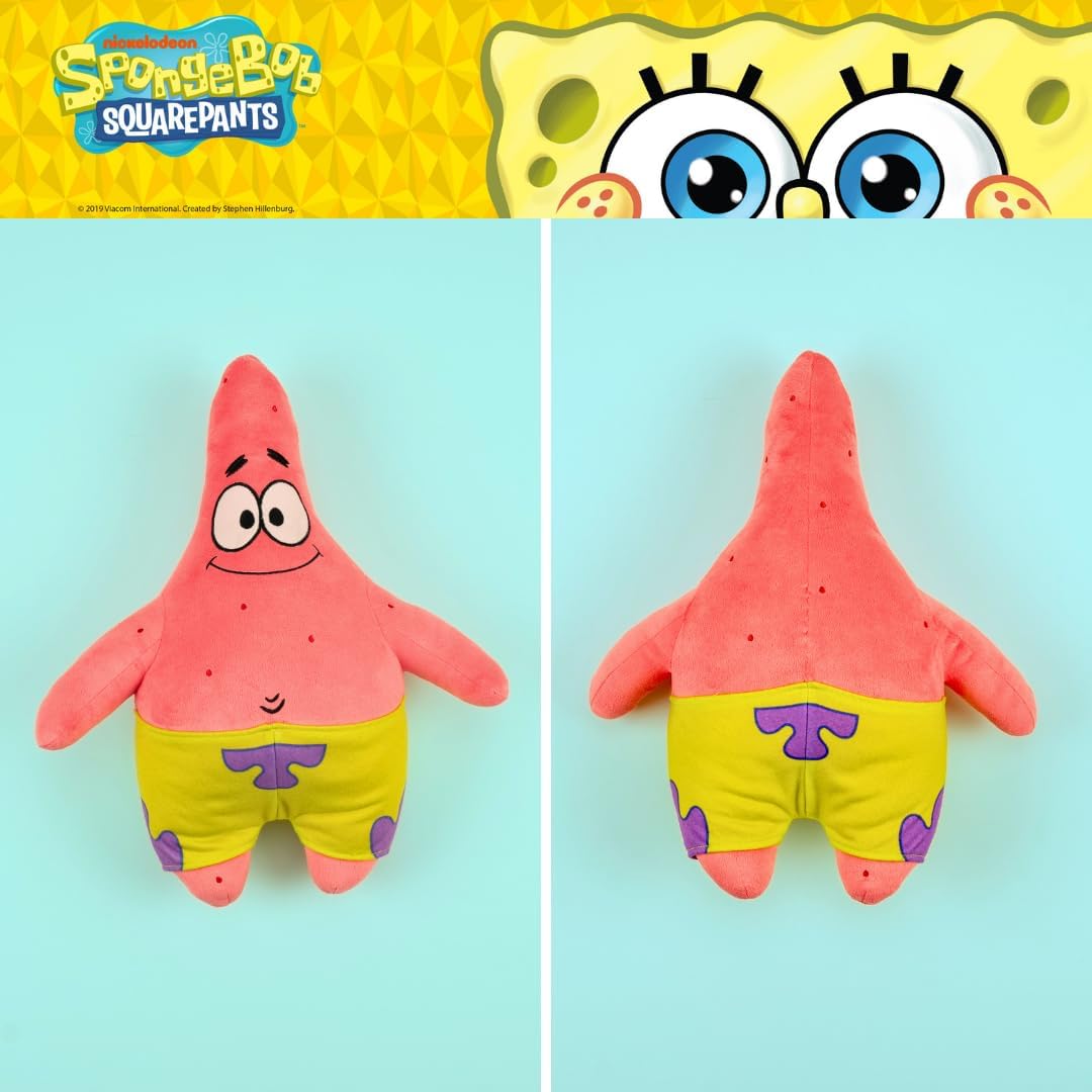 Spongebob Squarepants Patrick Star Bedding Super Soft Cozy Decorative Cuddle Pillow, (Officially Licensed Product) By Franco Collectibles