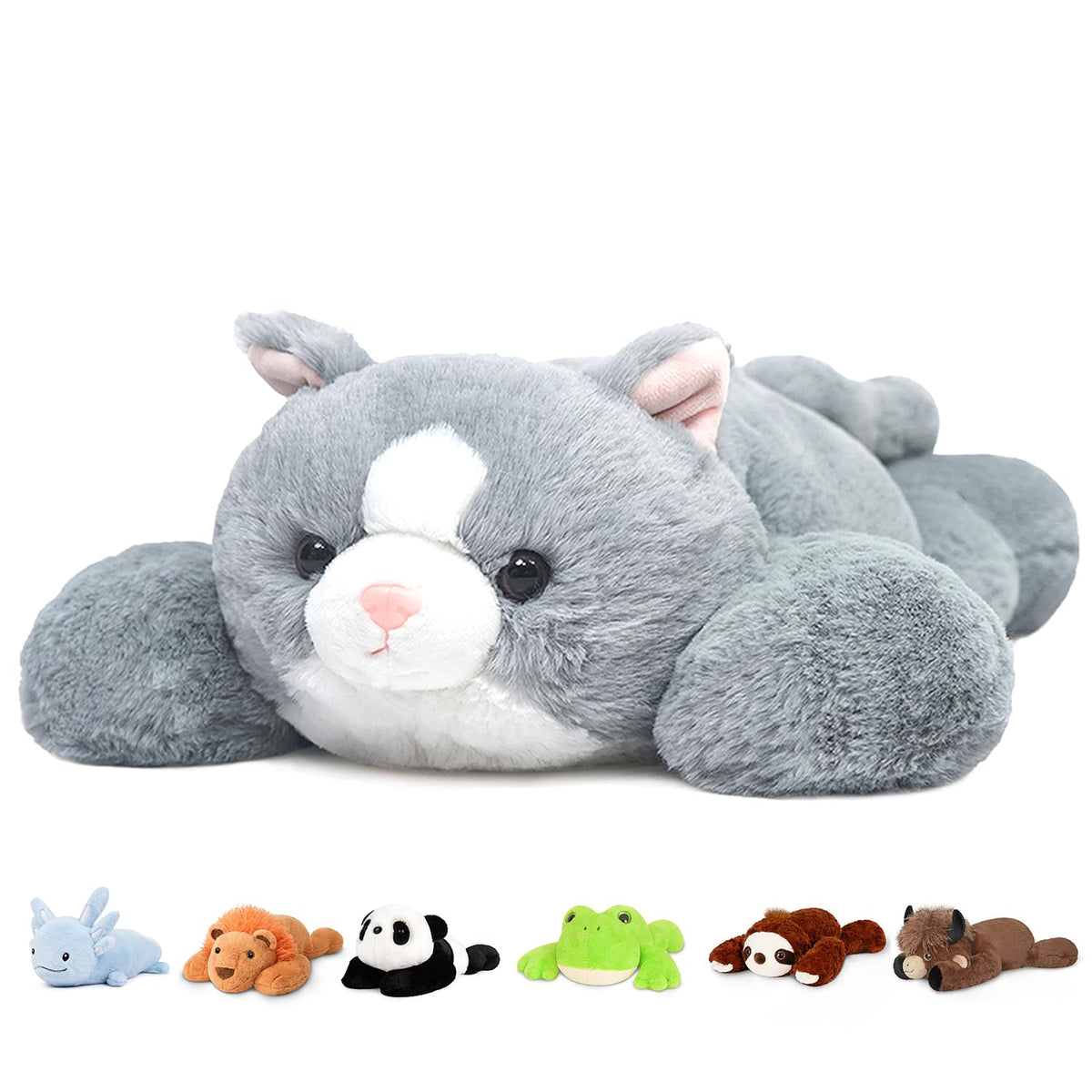 Niuniu Daddy Weighted Stuffed Animals, 25 in 5 lbs, Axolotl Calming Plush