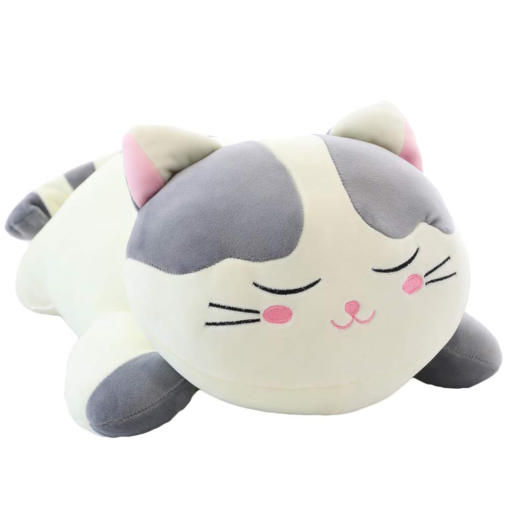 Cat Big Plush Hugging Pillow, Super Soft Kitten Kitty Stuffed Animals Toy Gifts for Kids, Girls, Bed, Christmas, Valentine 21.7" (Brown)